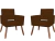 Kit 2 Poltronas Decorativa Camila Suede - comprar online