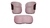 Kit 2 Poltronas + Puff Beatriz Composê Couro Marrom Veludo - loja online