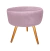 Puff Redondo Decorativo Lavínia Suede