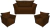 Kit Namoradeira + 2 Poltronas Isis Couro - loja online
