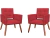 Kit 2 Poltronas Decorativa Camila Suede - comprar online