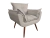 Poltrona Decorativa Opala Suede Estampado - loja online