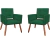Kit 2 Poltronas Decorativa Camila Suede