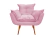 Poltrona Decorativa Opala Suede Estampado - comprar online