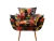 Poltrona Decorativa Opala Suede Estampado na internet