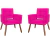 Kit 2 Poltronas Decorativa Camila Suede na internet