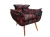 Poltrona Decorativa Opala Suede Estampado - loja online