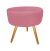 Imagem do Puff Redondo Decorativo Lavínia Suede