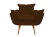 Imagem do Poltrona Decorativa Opala Suede Estampado