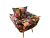 Poltrona Decorativa Opala Suede Estampado
