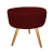 Puff Redondo Decorativo Lavínia Suede - Mazzero Decor