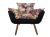 Imagem do Poltrona Decorativa Opala Suede Estampado