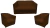 Kit Namoradeira + 2 Poltronas Biane Couro - loja online