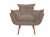 Poltrona Decorativa Opala Suede Estampado - comprar online