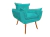 Poltrona Decorativa Opala Suede Estampado - loja online