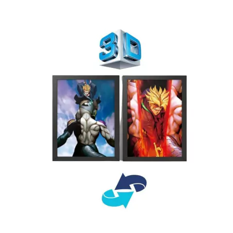 Quadro 3D Dragon Ball Z TRUNKS/FREZZA