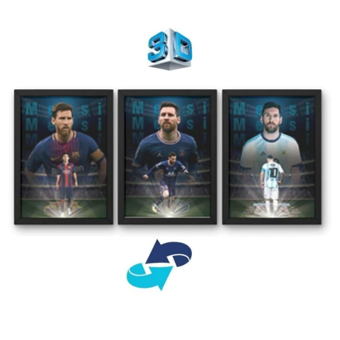 Quadro 3D Messi