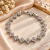 Pulseira Trevo Inspiração Swarovisk em Aço Inoxidável - comprar online