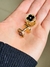 Brinco Click 2 em 1 Trevo Folheado a Ouro 18k