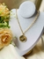 Colar Medalha Fechada Folheado a Ouro 18K