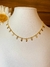 Choker Folhinha Folheado a Ouro 18k