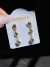 Brinco Bolinha e Pontos de Luz Folheado a Ouro 18K - comprar online