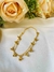 Pulseira Dupla de Bolinhas cachinho Folheado a Ouro 18K