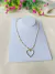 Choker Bolinhas e Coração Cravejado de Strass Folheado a Ouro 18K na internet