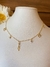 Choker Menino com Strass Folheado a Ouro 18K