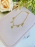 Pulseira Estrela do Mar e Strass Folheado a Ouro 18K