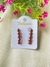 Brinco Ear Hook Pink Chain