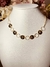 Choker Medalha Vazada Fundo do Mar Folheado a Ouro 18K