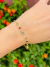 Pulseira Quadradinhos Coloridos Folheada na internet