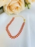 Pulseira Escama Resinada Vermelha Folheado a Ouro 18K na internet