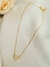 Colar Coraçãozinho Cravejado Folheado a Ouro 18K com 2 milésimos