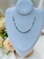 Imagem do Choker Navete Zircônia Colorida Folheado a Prata 925
