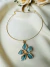 Colar Aro Flor de Liz CInza