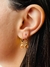 Brinco Argolinha Click Folheado a Ouro 18K