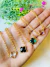 Colar Trevo Pedra Cristal Folheada a Ouro 18k