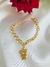 Pulseira Corrente Menina Cravejada Folheado a Ouro 18K
