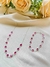 Kit Prata Cristais Rosa
