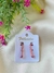 Brinco Ear Hook Pink Chain