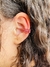 Piercing Fake de Strass 3 Voltinhas Vermelho Folheado a Prata 925 - comprar online