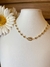 Choker de Bolinhas com Concha Folheado a Ouro 18K