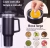 Copo garrafa Térmica Inox 1200ml Parede Dupla tampa Canudo Premium - comprar online