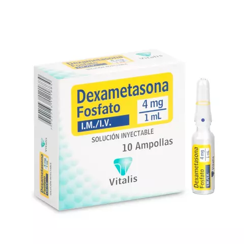 dexametasona vitalis 4 mg inyectable 10 ampolletas www.mifarmacia.co