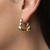 Brinco Argola Torcida Folheado a Ouro 18k
