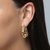 Brinco Gota Vazado Folheado a Ouro 18k - loja online