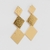Brinco Trio Quadrados Dourado - TASSE - acessórios por Laís Brito
