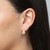 Conjunto Vírgula Cravejada com Micro Zircônia Folheado a Ouro 18k